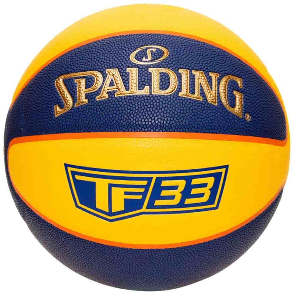 

Spalding TF-33 Мяч баскетбольный 6, Синий;желтый, Official Game Ball
