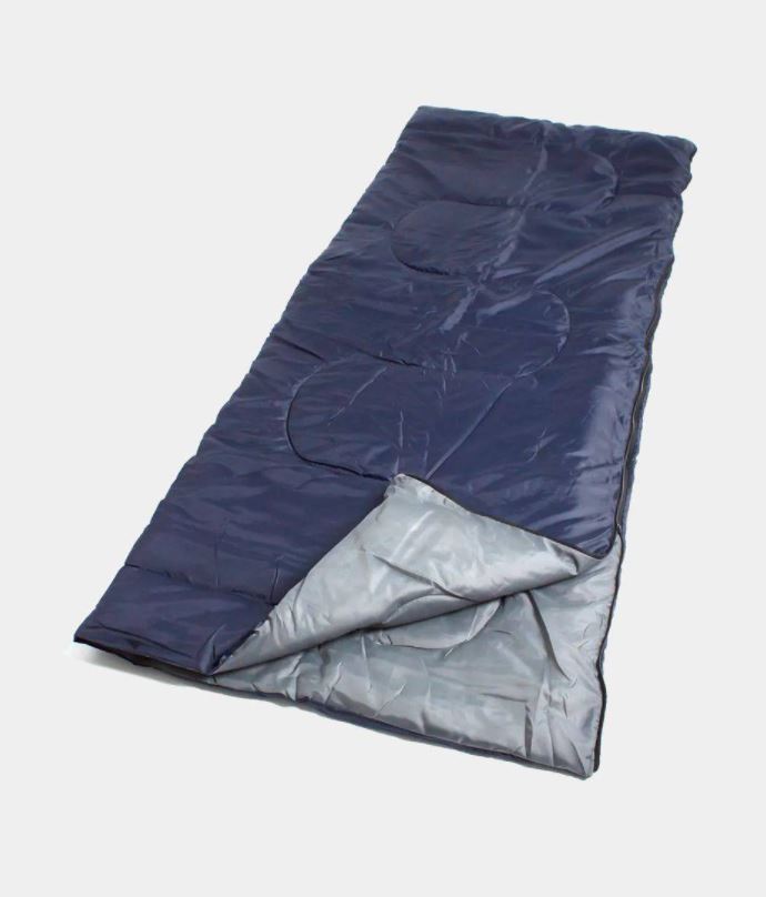 фото Спальный мешок-одеяло см001 (фиолетовый/серый+синий/серый) ecos