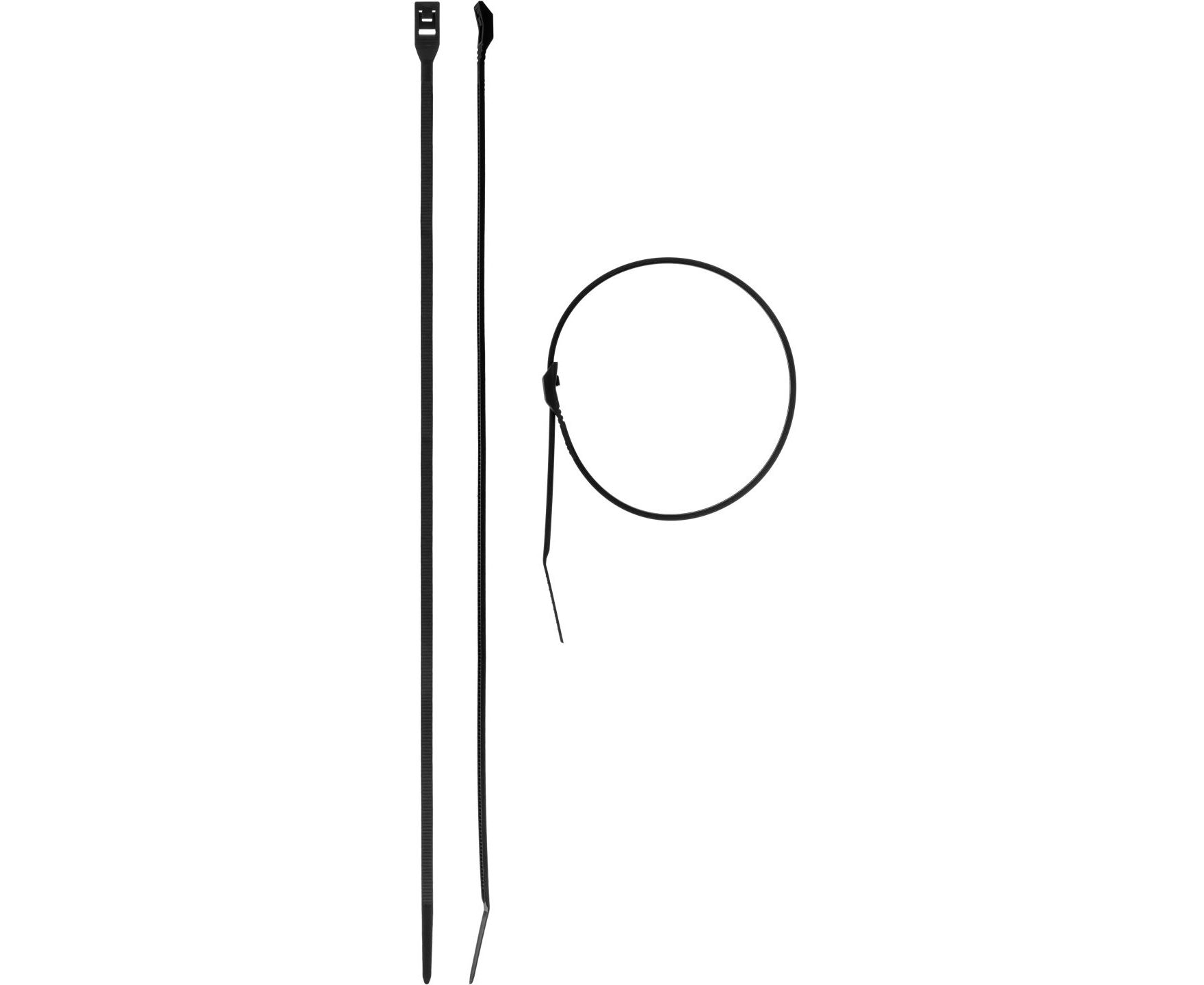 фото Стяжки кабельные зубр черные кобра, с плоским замком, 3.6 х 205 мм, 50 шт, нейлоновые