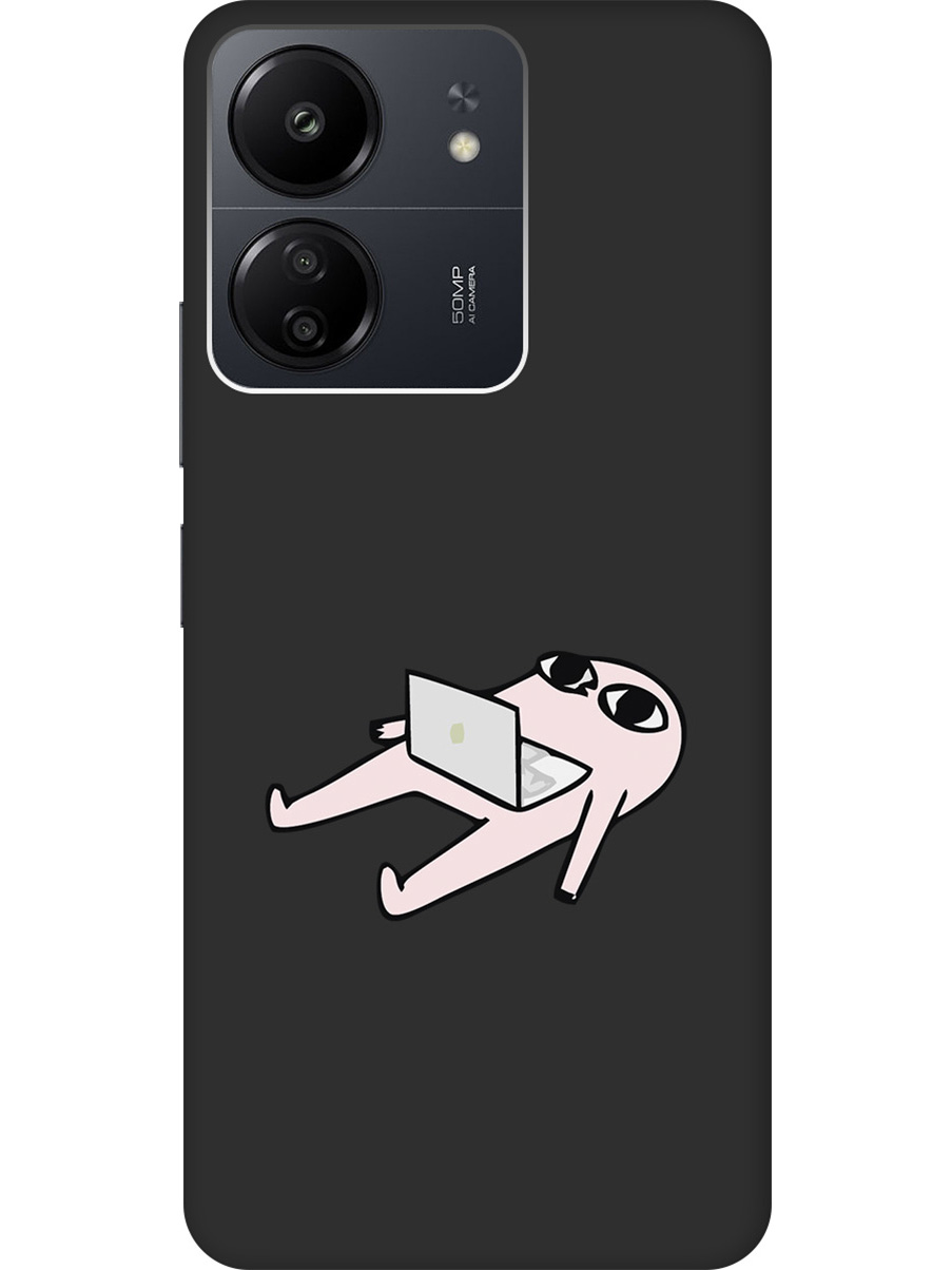 

Матовый Soft Touch силиконовый чехол на Xiaomi Redmi 13C "Freelance" черный, Черный;розовый;серый, 20001465