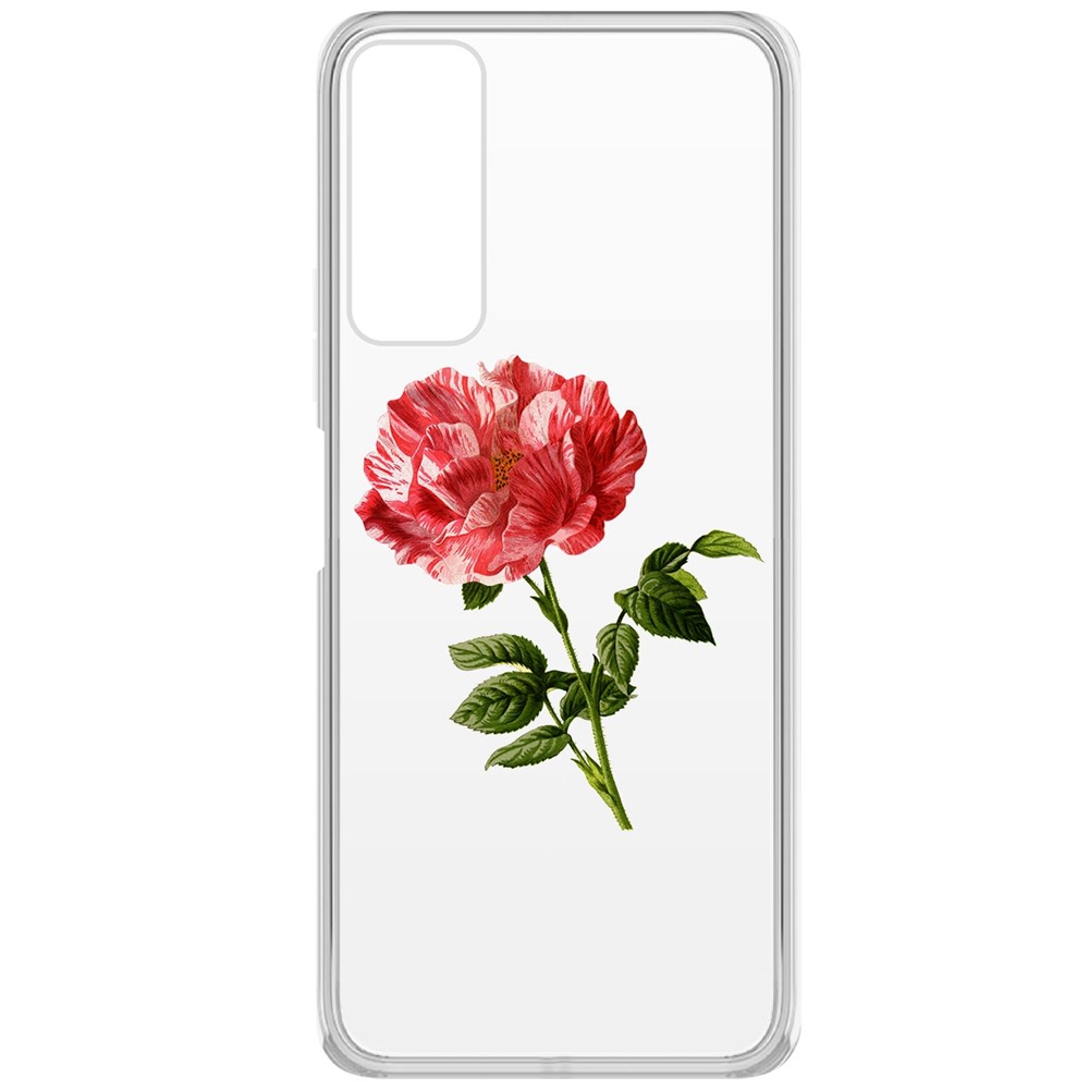 

Чехол-накладка Krutoff Clear Case Рисованная роза для TECNO Camon 17P