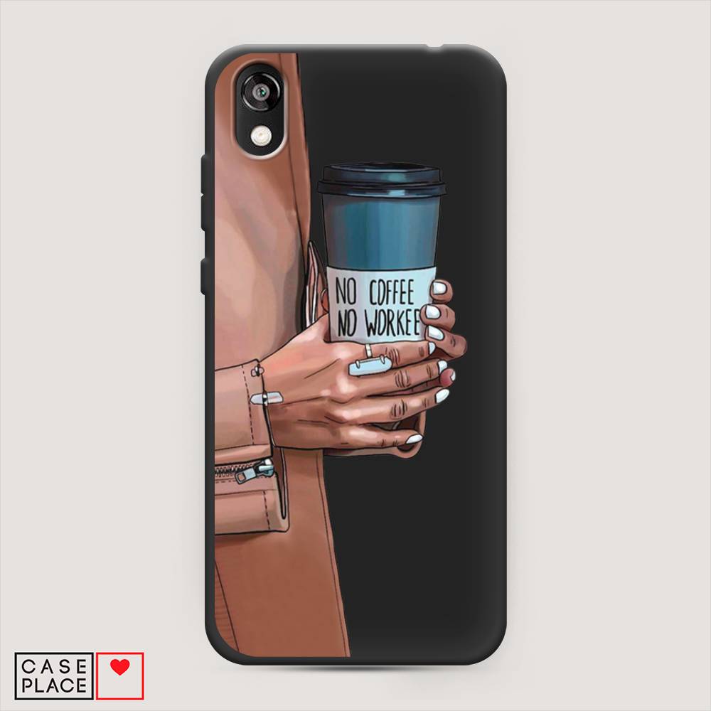 

Чехол Awog на Huawei Y5 2019 "No coffee", Коричневый;серый, 69052-1