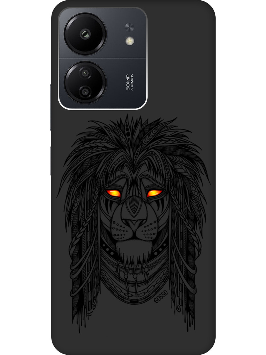 

Матовый Soft Touch силиконовый чехол на Xiaomi Redmi 13C "Grand Leo" черный, Черный;желтый, 20001465