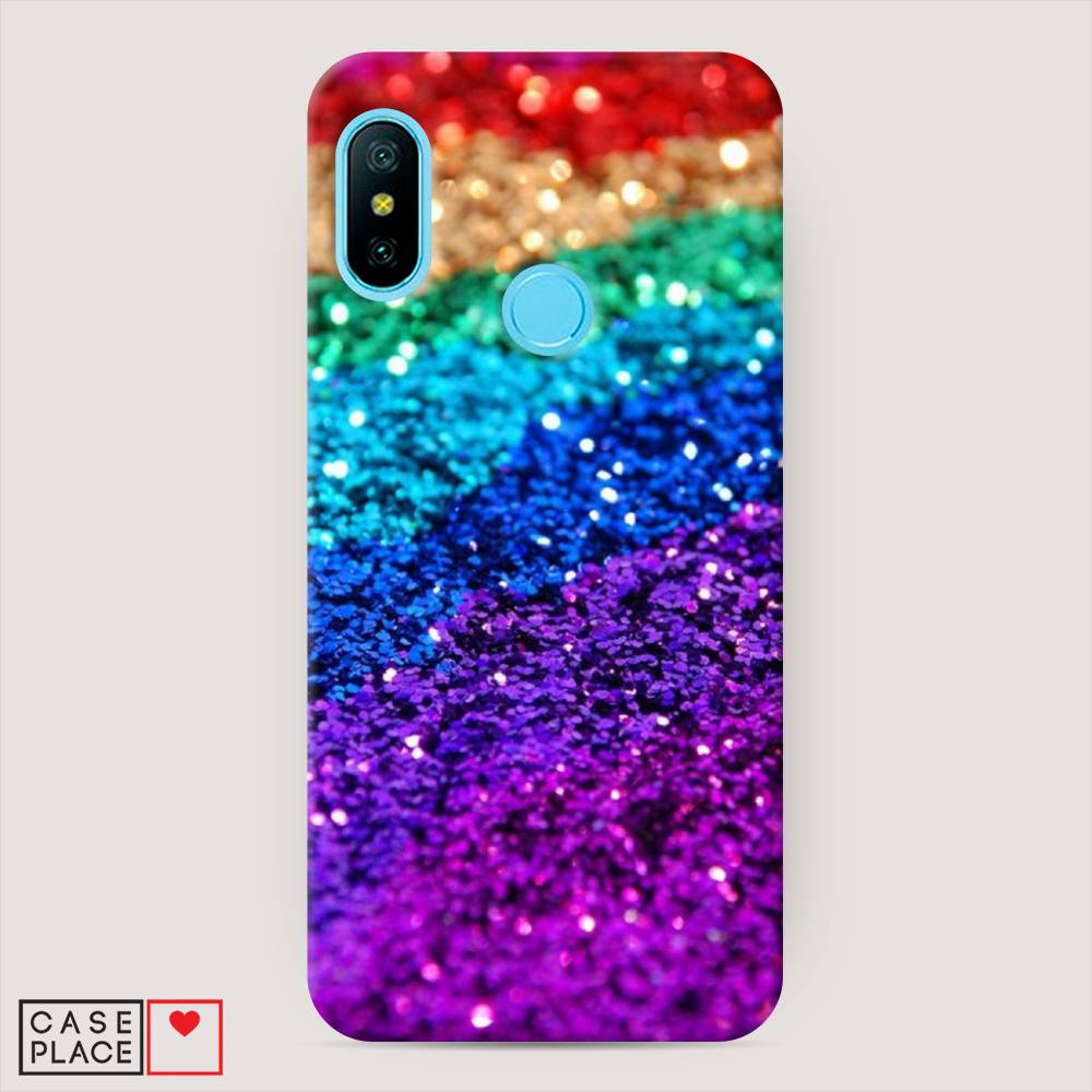 

Пластиковый чехол "Блестящая радуга рисунок" на Xiaomi Mi A2 Lite, 34220-2