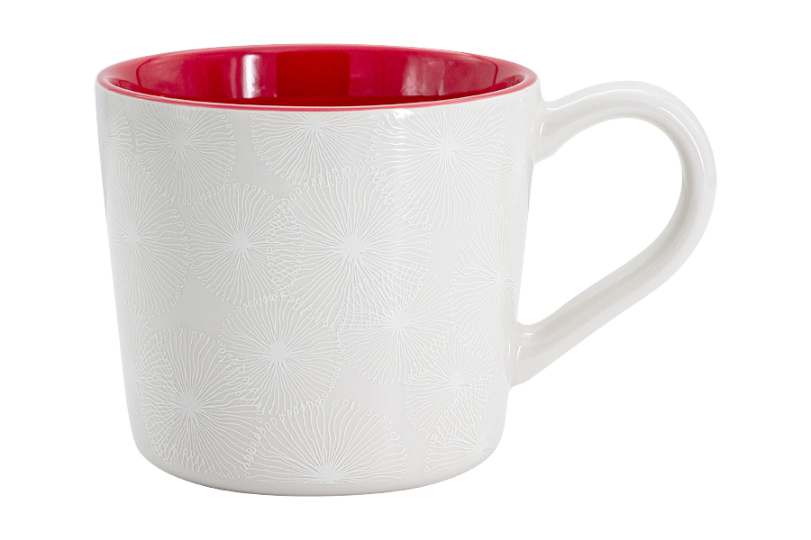 

Кружка Home & Style HS9-2056-R Frost, красная, 0,45 л, HS9-2056
