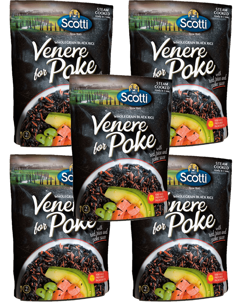 Смесь риса для Поке Riso Scotti Venere for Poke готовая к употреблению 230 гр. - 5 шт