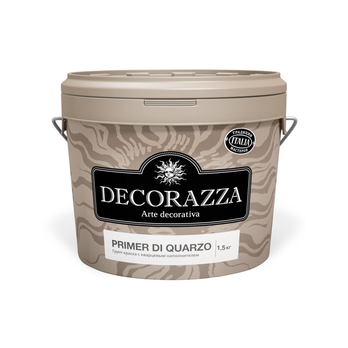 Грунт-краска Decorazza Primer di Quarzo, 1,5 кг двухкомпонентный эпоксидный грунт праймер для упрочнения основания tricol