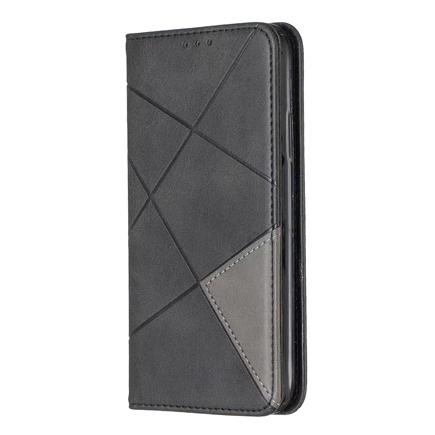 

Чехол MyPads Magnete Rombo для iPhone 14 Pro MAX из эко-кожи прошитый по контуру с ромбови, Черный