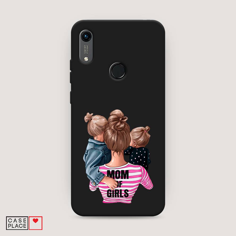 

Чехол Awog на Honor 8A (8A Pro/Prime) "Mom of Girls", Синий;розовый;черный, 68752-1
