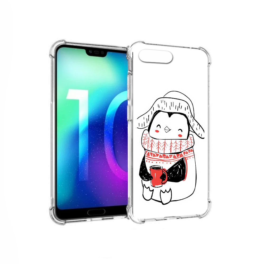 

Чехол MyPads Tocco для Huawei Honor 10 Милый пингвин (PT142657.34.115), Прозрачный, Tocco