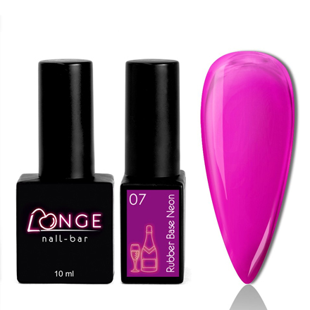 

База LONGE nail-bar Rubber Neon №07 10 мл
