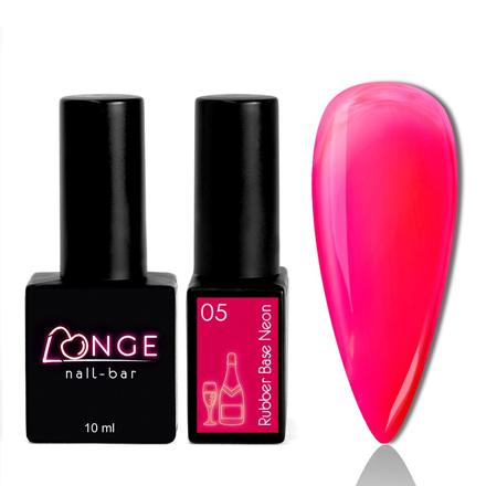 

База LONGE nail-bar Rubber Neon №05 10 мл