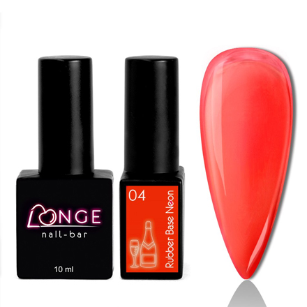 

База LONGE nail-bar Rubber Neon №04 10 мл