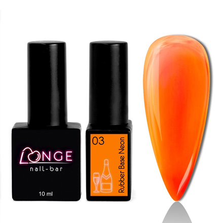 

База LONGE nail-bar Rubber Neon №02 10 мл