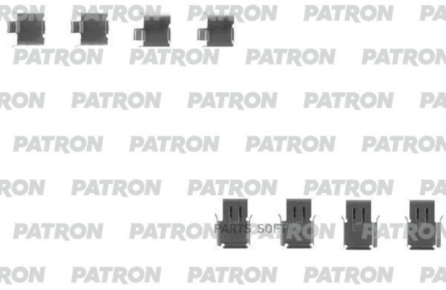 

PATRON PSRK1213 Комплект монтажный тормозных колодок дисковых FORD: S-MAX 06-, 10-, 08-, V