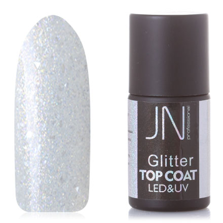 фото Топ без липкого слоя jessnail glitter №17 10 мл