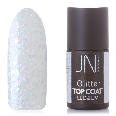 фото Топ без липкого слоя jessnail glitter №08 10 мл