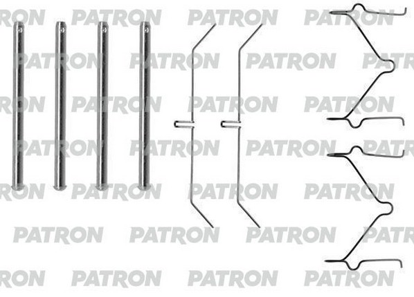 

PATRON PSRK1047 Комплект монтажный тормозных колодок дисковых TOYOTA:4 RUNNER 07.90-11.95,