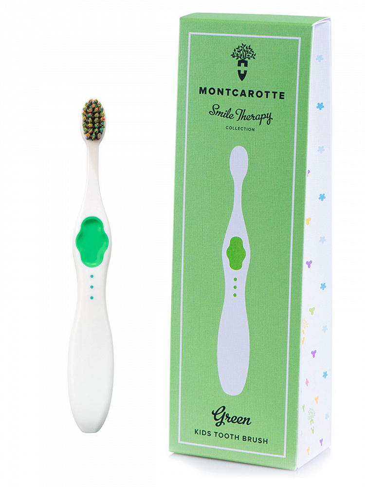 Детская зубная щетка MontCarotte Kids Brush Green щетка велосипедная rode oval bronze brush ar75