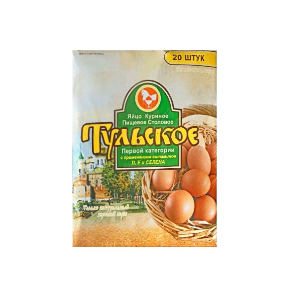 

Яйцо куриное Птицефабрика Тульская С1 20 шт