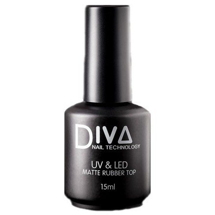 Топ для гель-лака Diva Nail Technology матовый финиш для ногтей каучук прозрачный 15 мл брюки diva kids