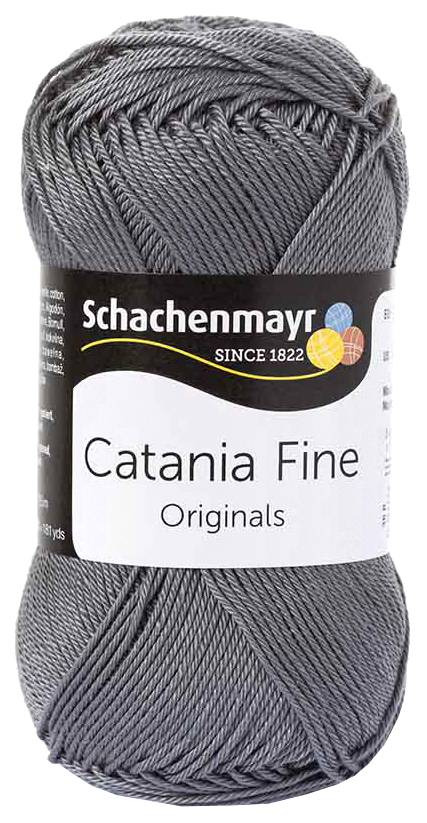 

Пряжа Schachenmayr 9807300 Catania Fine Originals (01019, stein), Серый, Catania Fine
