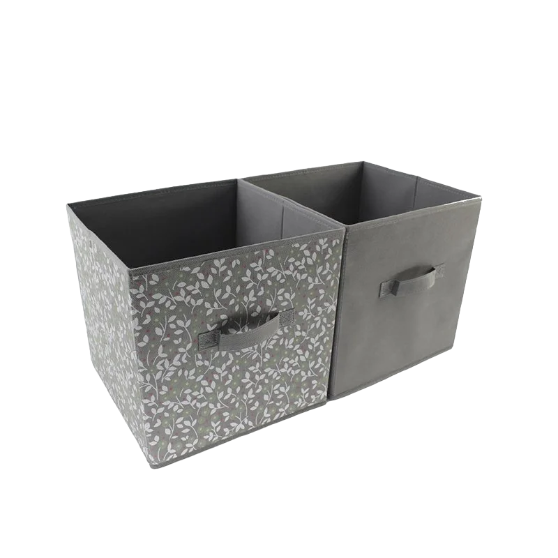 Коробка-куб для хранения COMMOD CUBE 2шт-31х31х31-GRAY Estares