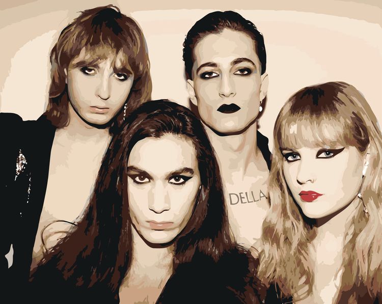 

Картина по номерам Живопись по Номерам «Группа Maneskin Манескин 4» maneskin-012, Группа Maneskin Манескин 4