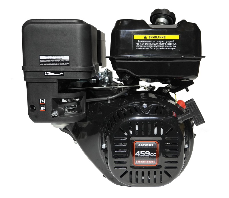 

Двигатель бензиновый Loncin LC192F (A type) D25 7А(20л.с.,420куб.см,вал 25мм,ручной старт), LC192F