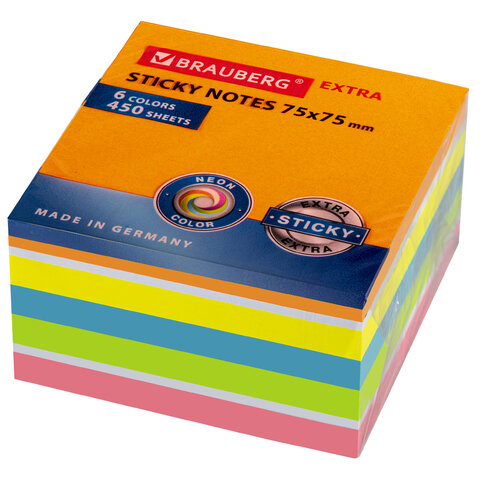 

Блок самоклеящийся EXTRA STICKY BRAUBERG, 112425