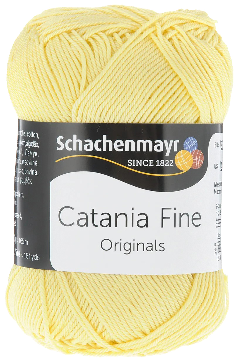 

Пряжа Schachenmayr 9807300 Catania Fine Originals (00370, vanille), Желтый, Catania Fine