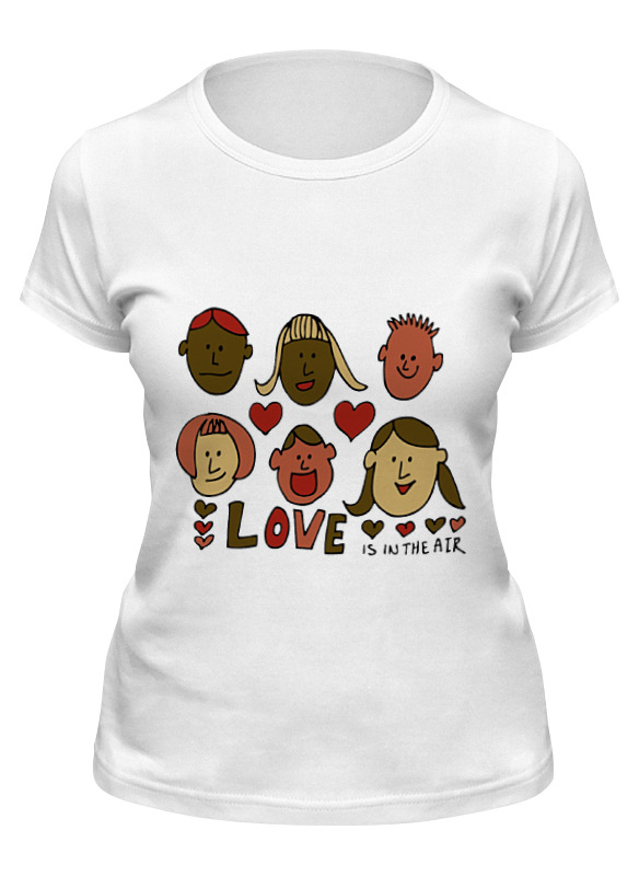 

Футболка женская Printio Love is in the air белая 2XL, Love is in the air