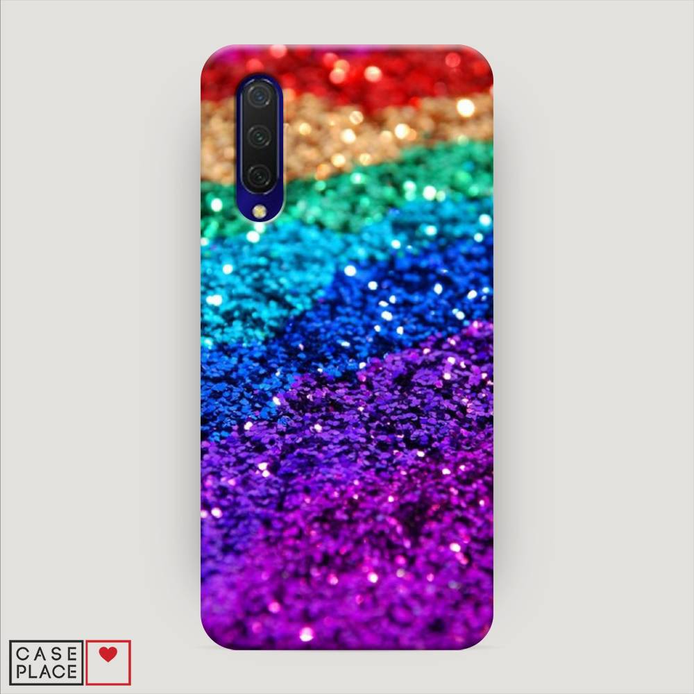 

Пластиковый чехол "Блестящая радуга рисунок" на Xiaomi Mi 9 Lite, 36720-2