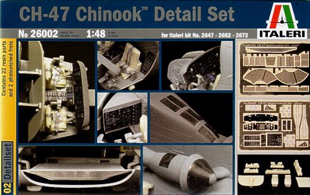 фото Сборная модель italeri 1/48 ch-47 chinook super detail set 26002