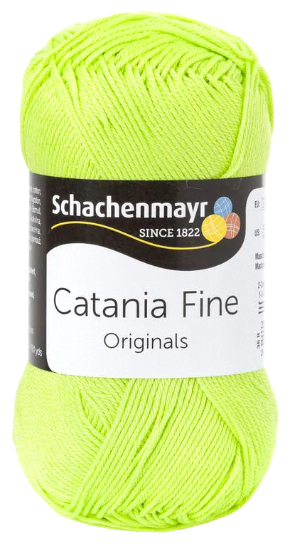 

Пряжа Schachenmayr 9807300 Catania Fine Originals (00270, limone), Зеленый, Catania Fine