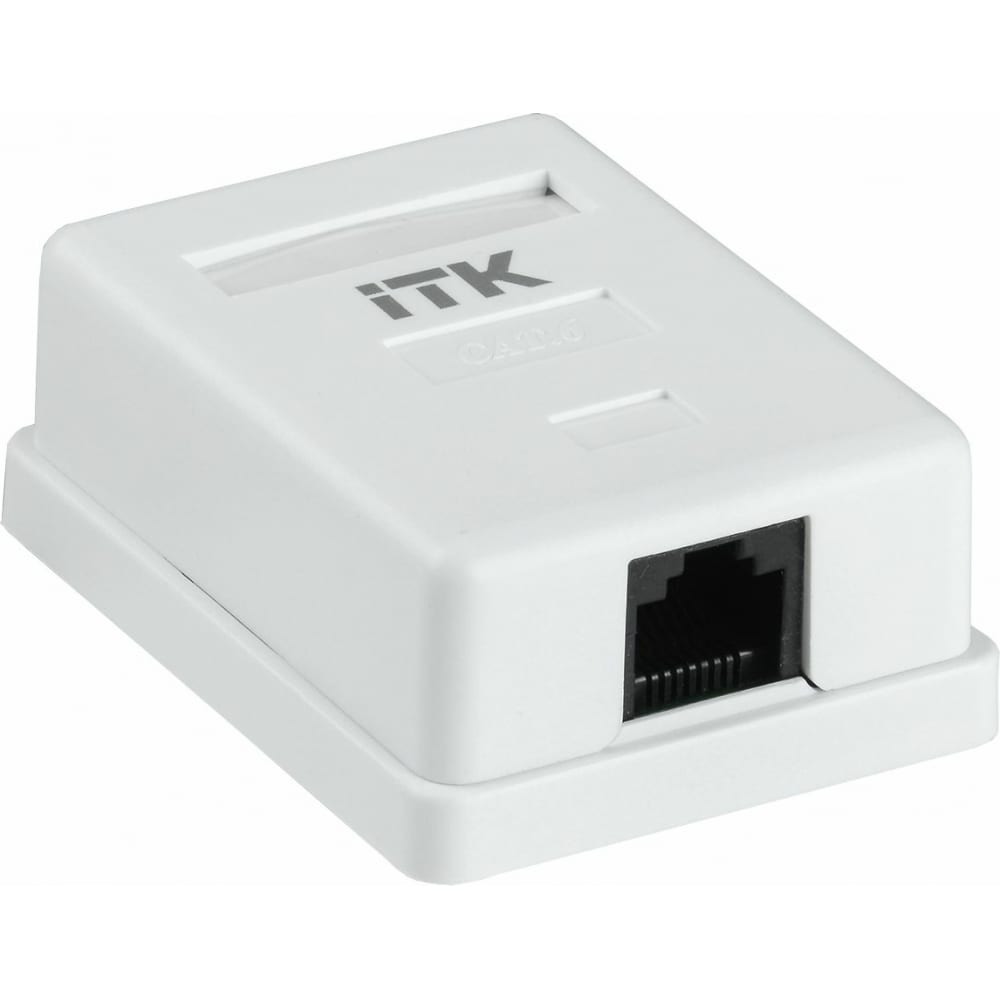 

Настенная информационная розетка IEK ITK, Белый