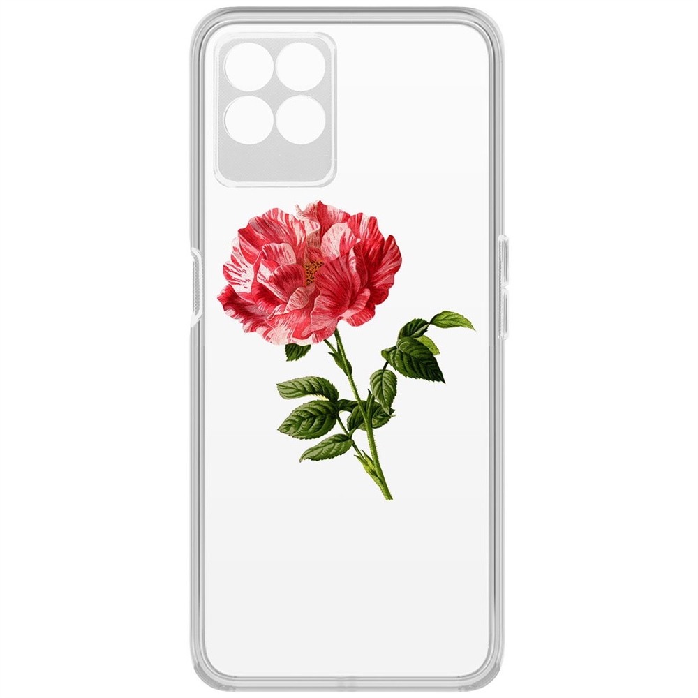 фото Чехол-накладка krutoff clear case рисованная роза для realme 8i