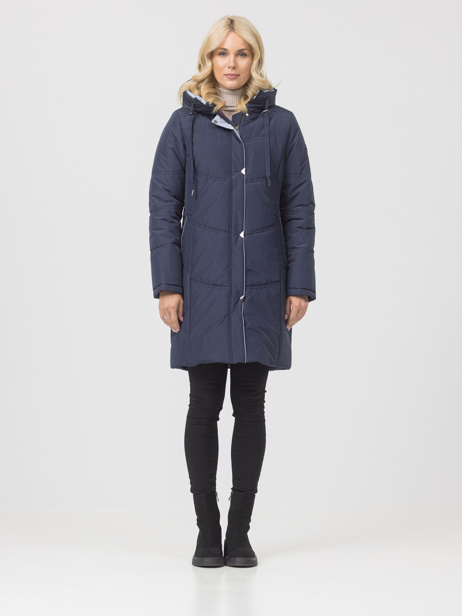 

Пальто женское Maritta 32-3024-10 синее 52 EU, Синий, 32-3024-10