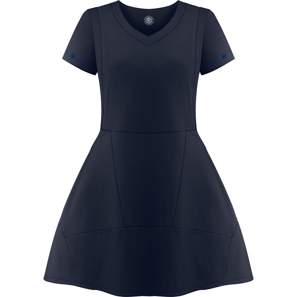 Poivre Blanc PERFORMANCE STRETCH DRESS Платье теннисное женское Темно-синий XS