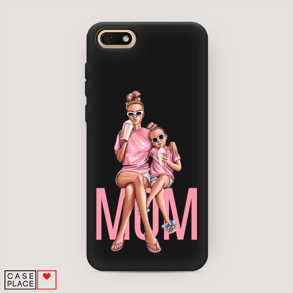 

Чехол Awog на Honor 7A "Lovely mom", Синий;бежевый;розовый, 65252-1