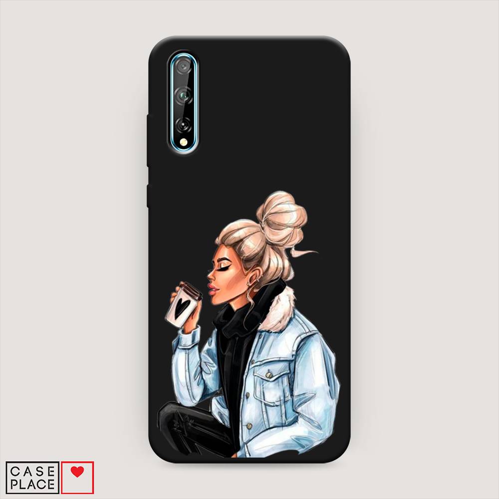 

Чехол Awog на Huawei Y8p "Cute girl", Коричневый;бежевый, 6103452-1