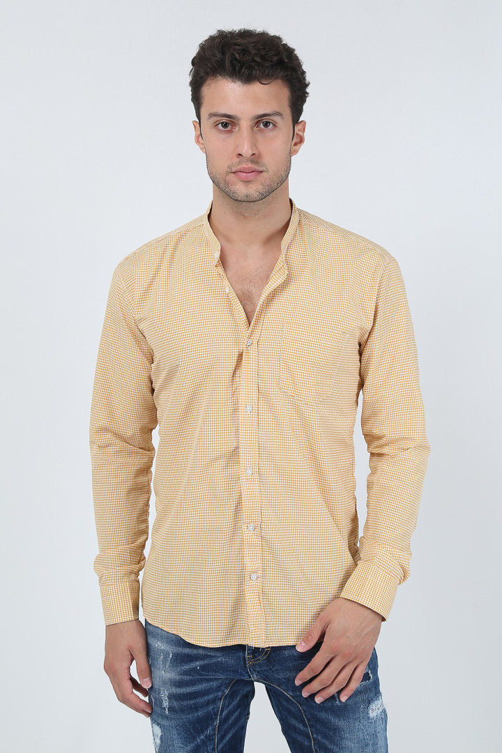 

Рубашка мужская Terapi Giyim 25639 желтая XL (товары доставляются из-за рубежа), 25639