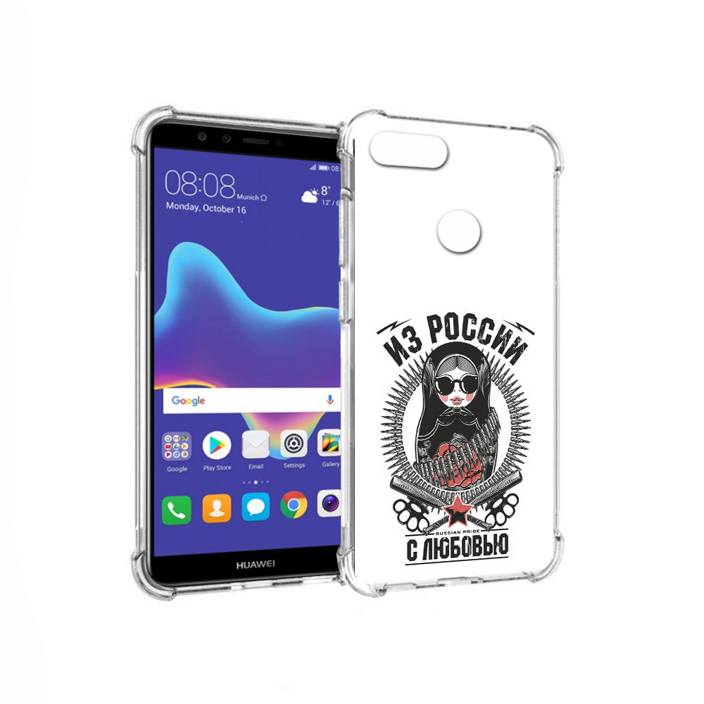 

Чехол MyPads Tocco для Huawei Enjoy 8 Plus Из России с любовью (PT108787.33.91), Прозрачный, Tocco