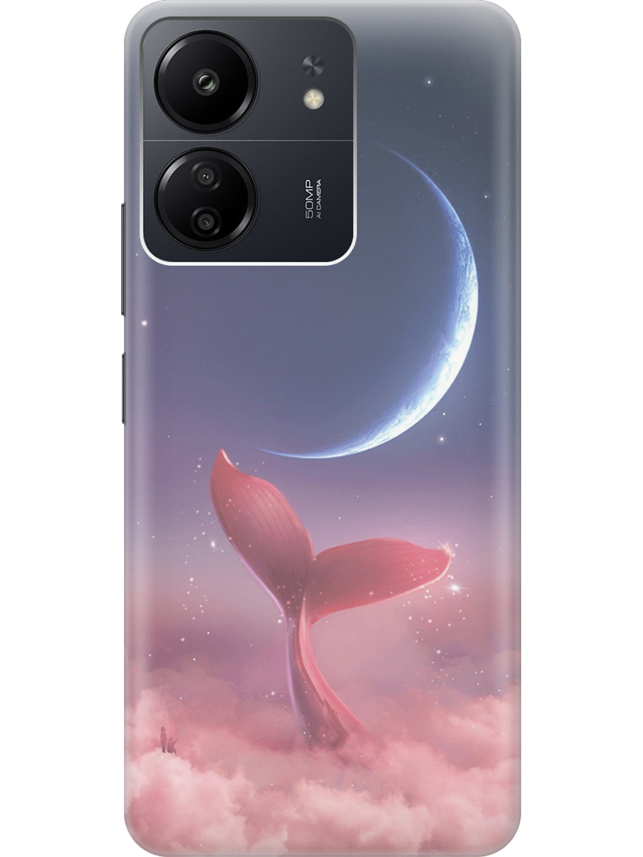 

Силиконовый чехол на Xiaomi Redmi 13C "Небесный кит", 20001464