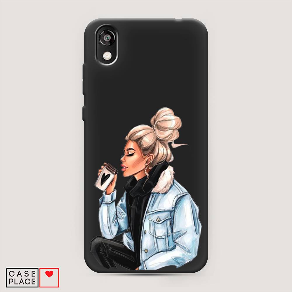 

Чехол Awog на Honor 8S "Cute girl", Коричневый;бежевый, 69152-1
