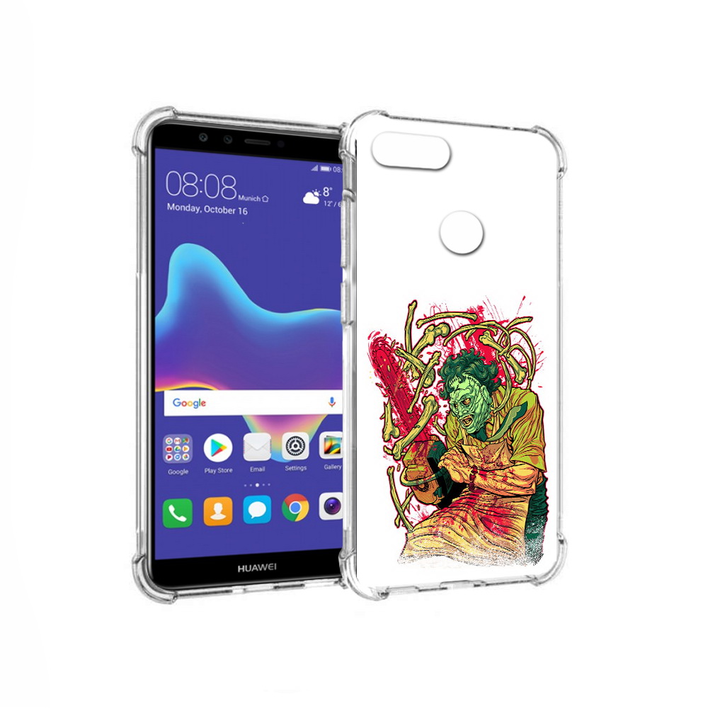 

Чехол MyPads Tocco для Huawei Enjoy 8 Plus яркий мясник (PT108787.33.711), Прозрачный, Tocco