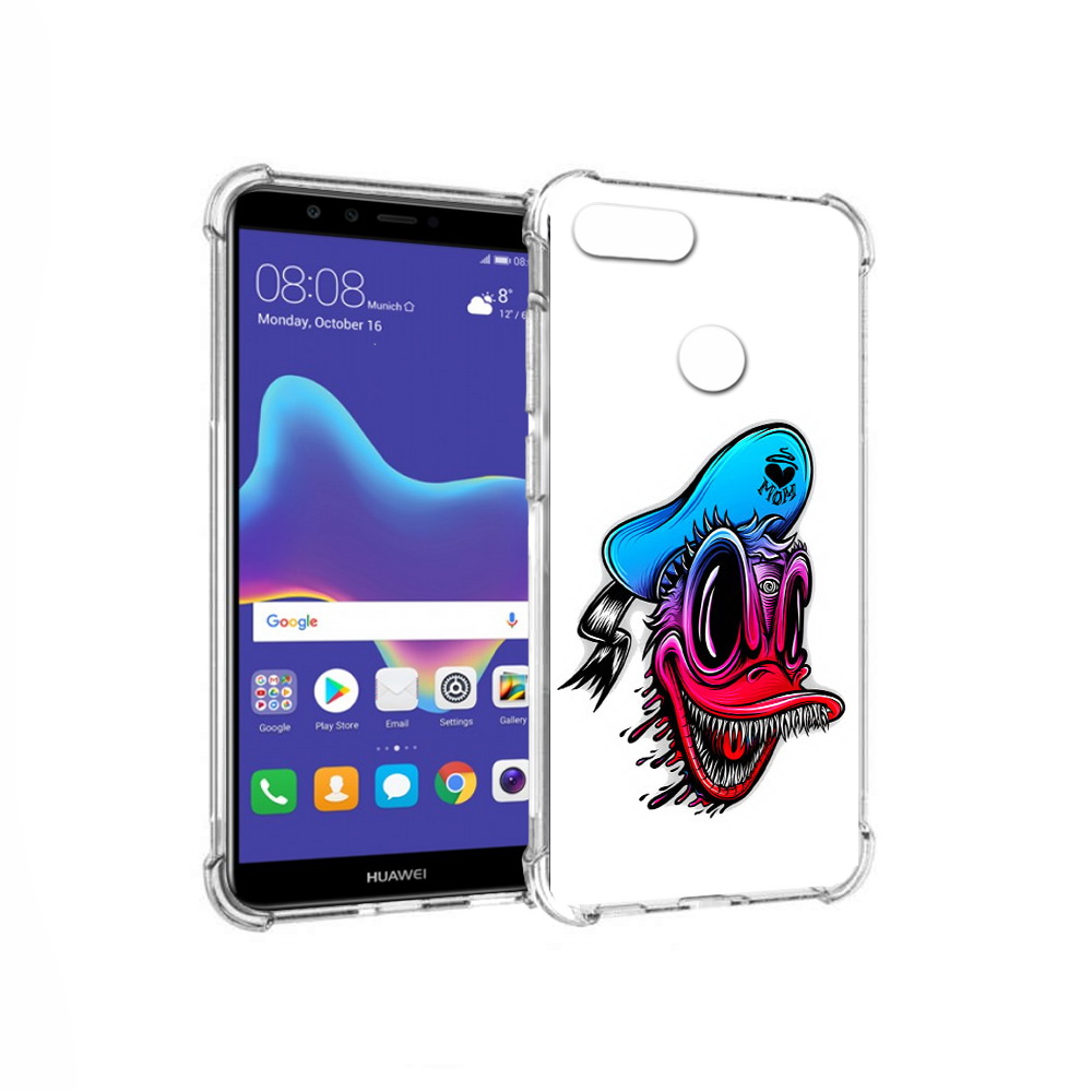 

Чехол MyPads Tocco для Huawei Enjoy 8 Plus Дональд (PT108787.33.71), Прозрачный, Tocco