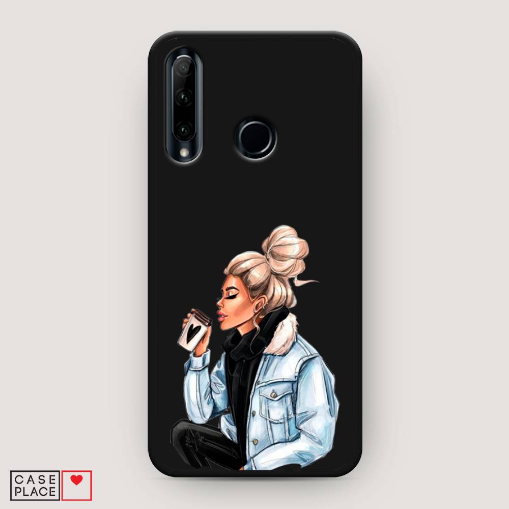 

Чехол Awog на Honor 20 Lite 2019 "Cute girl", Коричневый;бежевый, 68952-1