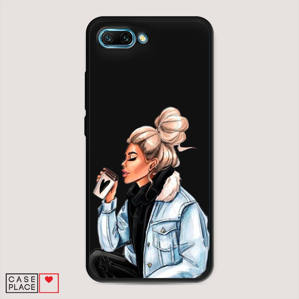 

Чехол Awog на Honor 10 "Cute girl", Коричневый;бежевый, 65352-1