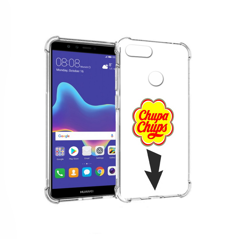 

Чехол MyPads Tocco для Huawei Enjoy 8 Plus чупа чупс (PT108787.33.694), Прозрачный, Tocco